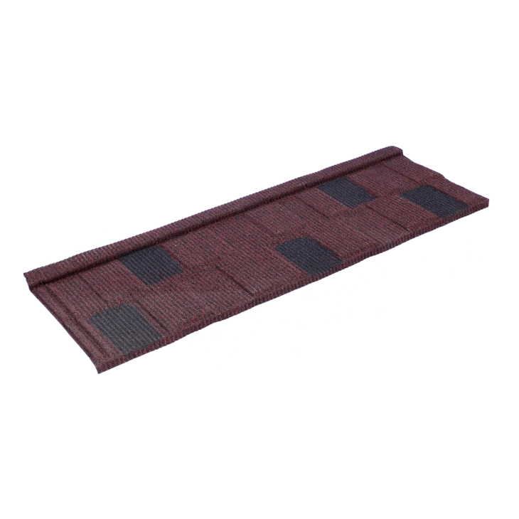 Roofing Sheet Shingle Stone Color Coated Metal Roof Tiles